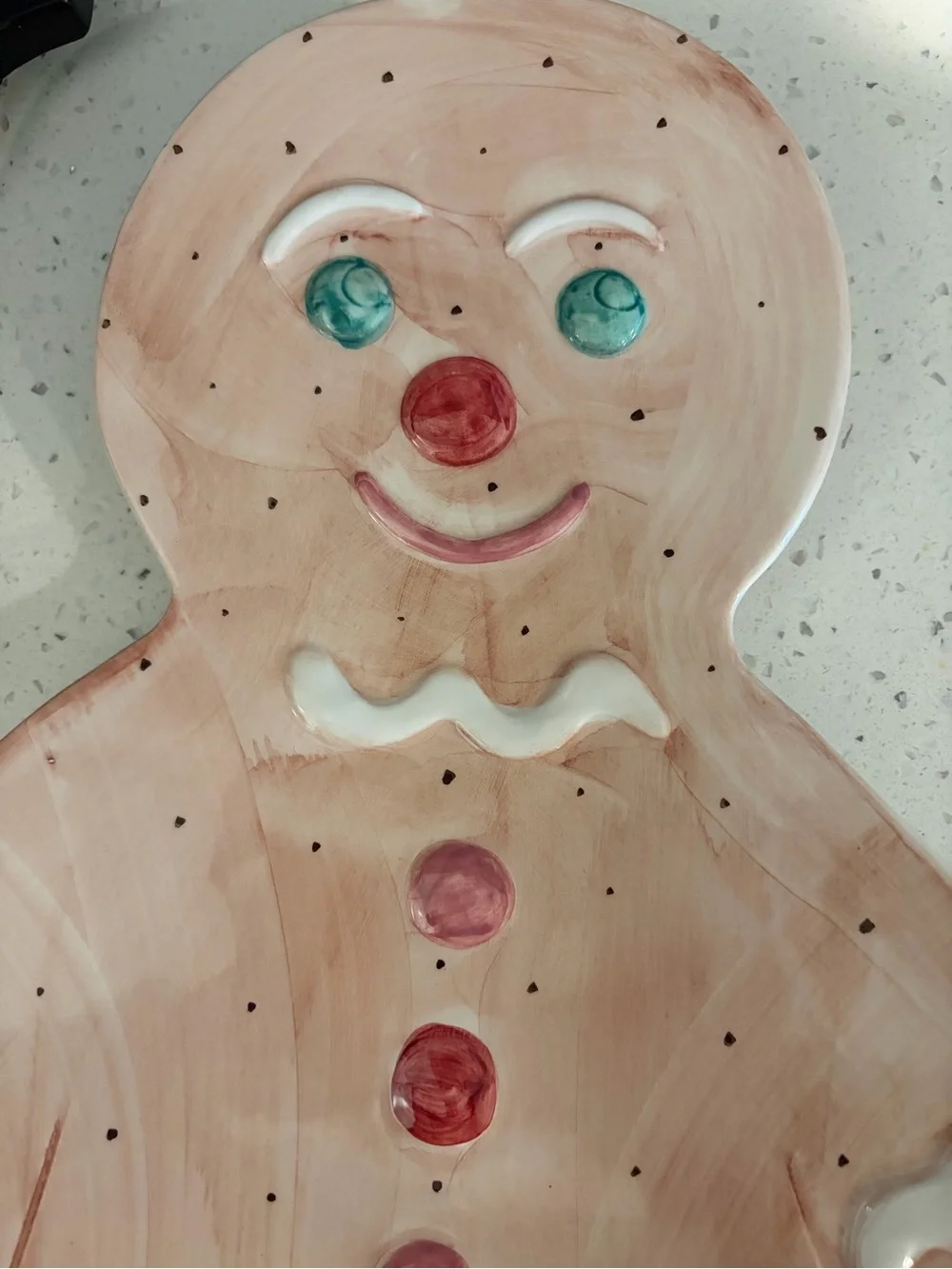 Vintage Bloomingdale’s Gingerbread Man Platter Christmas 15”